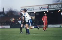 Graham Alexander turns away after scoring Town`s first goal