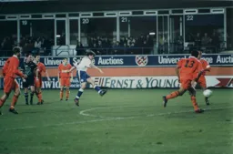 Tony Thorpe fires in his and Town`s second goal