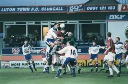Darren Patterson puts the Bournemouth defence under pressure