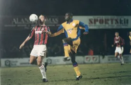 Mitchell Thomas goes in for a high ball