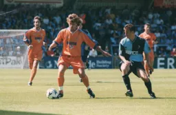 Herve Bacque looking composed on the ball