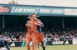 Phil Gray celebrates his goal