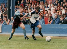 Michael McIndoe tussling for the ball