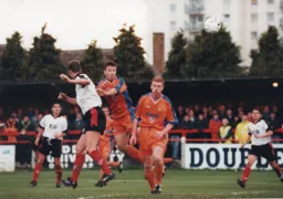 Steve Davis heading in the third goal
