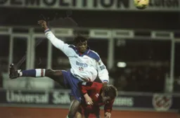 Tresor Kandol wins a header