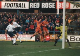 Andrew Fotiadis heads Luton into the lead