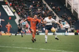 Andrew Fotiadis battling hard for the ball