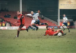 Gerry Harrison jumps a challenge