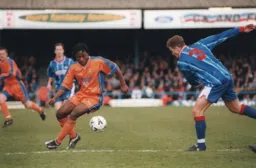 Stuart Douglas gets the ball