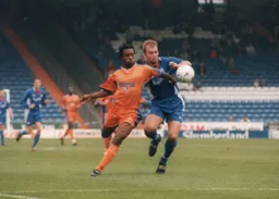 Stuart Douglas tussling for the ball