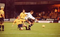 Paul Read in action in his only first team appearance for Luton as we bow out of the AWS Trophy