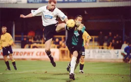 Gary Doherty beaten here as the Town were by opponents we had done the league double over