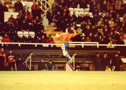 The Matthew Spring spring as part of his trademark celebration