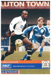 Programme: Luton Town FC vs Bournemouth (5 Feb 2000)