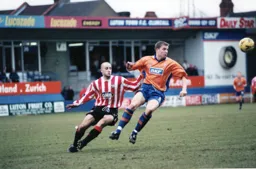 Alan White on duty this time but it is consecutive home defeats for Luton