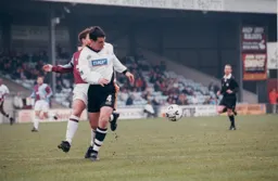 Matty Spring shows his quality nursing the ball