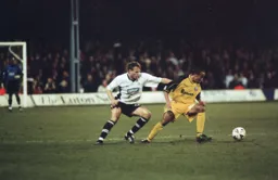 Kent Karlsen keeps a close watch on Justin Jackson