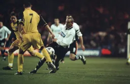 Liam George works his way through the defence