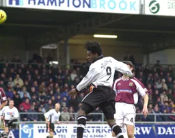 Stuart Douglas heads in the only goal of the game