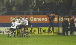 Matt Taylor has just scored from fully 50 yards