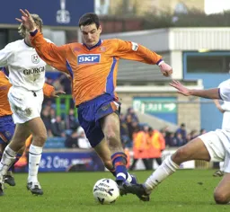 Matt Spring rides an outstretched leg