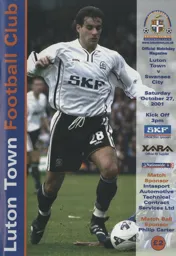 Programme: Luton Town FC vs Swansea City (27th Oct 2001)