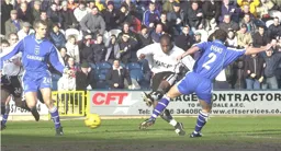 Adrian Forbes tries a shot