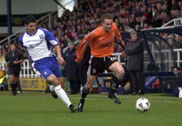 Matthew Taylor on yet another run down the left wing