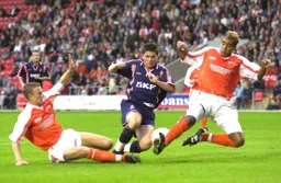 Tony Thorpe caught in a couple of crunching tackles