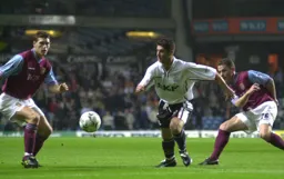 Steve Robinson battling in midfield