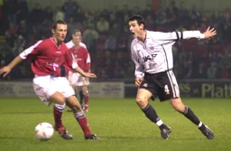 Matthew Spring chases the ball down