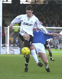 Matthew Spring with the ball at his feet