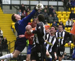 Paul Hughes in the thick of the action