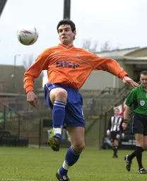 Matthew Spring controls the ball