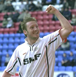 Steve Howard celebrates another goal