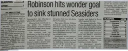 Match Report: Blackpool vs Luton Town FC (13 Dec 2003)
