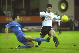 Steve Robinson in the thick of the action