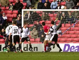 Morten Hyldgaard tips one over the bar