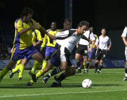 Ahmet Brkovic escapes with the ball