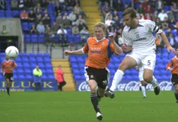 Gary McSheffrey is beaten to the ball