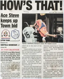 Match Report: Luton Town FC vs Sheffield Wednesday (1st Jan 2005)