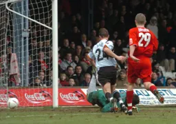 Sol Davis scores a rare goal