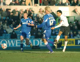 Carlos Edwards fires in a shot