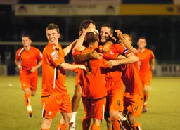 Celebrations after winning the penalty shoot out