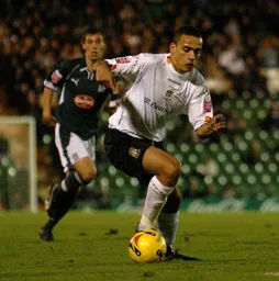 Dean Morgan demonstrates some close ball control