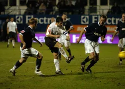 Steve Robinson`s shot at goal fails to break the deadlock