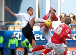 Dean Morgan goes in with a high boot