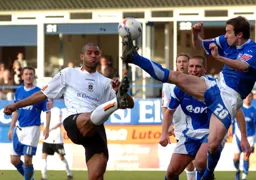 Clarke Carlisle and David Wright get involved in some high kicking