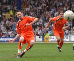 David Bell scores his and Town`s second goal from the penalty spot