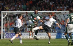 Chris Coyne in the thick of the action
